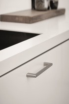 Furnipart - Diner - greb i zink inox look CC160mm L180mm B12mm H30mm